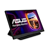 ASUS ZenScreen 15,6 Zoll tragbarer USB-Monitor (MB165B) – HD (1366 x 768), schmaler Rahmen, Micro-USB, Stromversorgung über USB, auf Stativ montierbar, blendfreie Oberfläche, Schutzhülle, schwarz