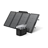 EF ECOFLOW Solargenerator DELTA 1260 Wh mit 160 W Solarmodul, 6 x 1800 W (3300 W Surge) Wechselstromsteckdosen, tragbares Kraftwerk für Outdoor-Camping, Wohnmobil, Hochleistungsgeräte im Notfall