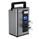 Centrală electrică portabilă - 296Wh Powerhouse Pure Sine Wave 110V/220V/300W AC Port, IP63 Rezistent la apă/praf/șoc Încărcare fără fir Priză USB Generator solar (panou solar opțional), Camping CPAP de urgență
