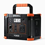 Centrală electrică portabilă 300 W, generator solar GRECELL 288 Wh cu ieșire USB-C PD de 60 W, priză AC cu undă sinusoidală pură de 110 V Baterie de rezervă cu litiu pentru exterior, camping, călătorie, vânătoare, acasă, întrerupere (supratensiune de 600 W)