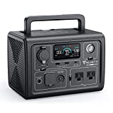 Centrală electrică portabilă BLUETTI EB3A, baterie de rezervă LiFePO4 de 268Wh cu 2 prize de curent alternativ de 600 W (supratensiune de 1200 W), reîncărcare de la 0-80% în 30 de minute, generator solar pentru camping în aer liber (panou solar opțional)