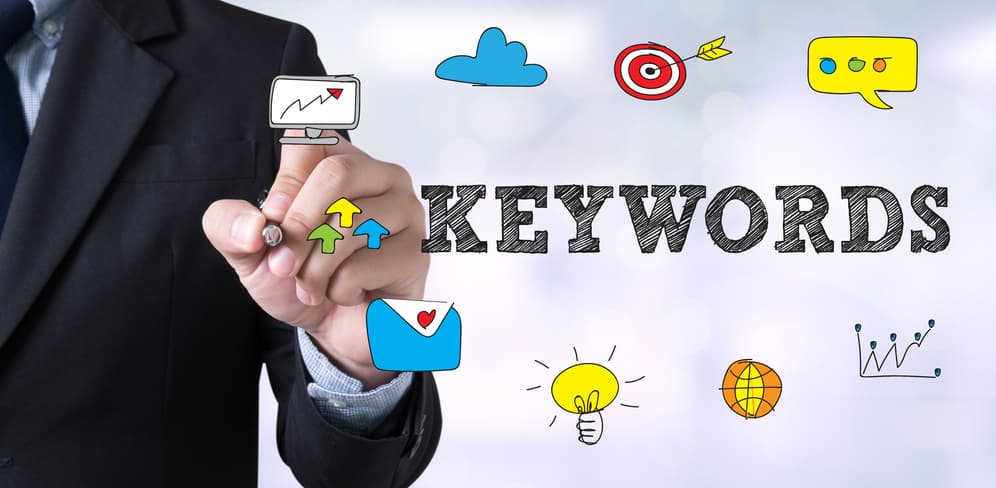 Graphique de recherche de mots clés