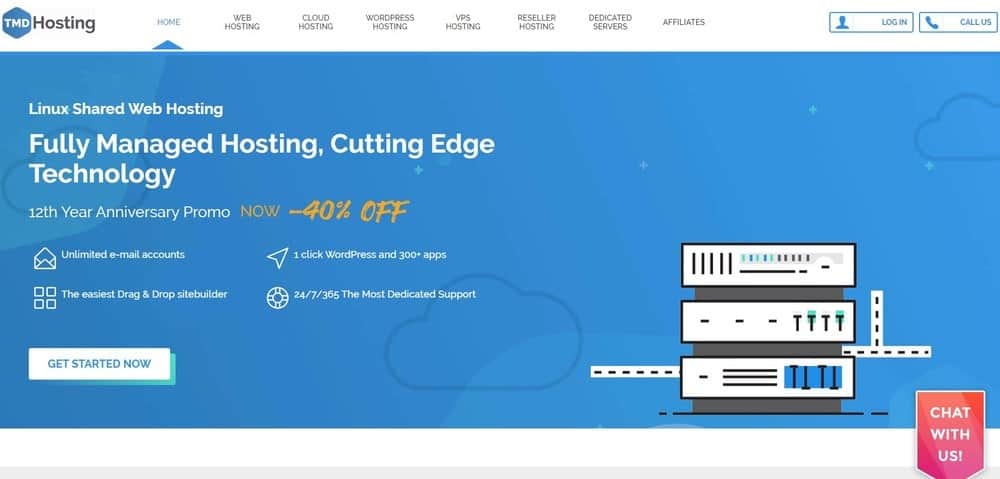TMDHosting 웹사이트 홈페이지