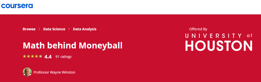 Matematika Dibalik Moneyball: Coursera