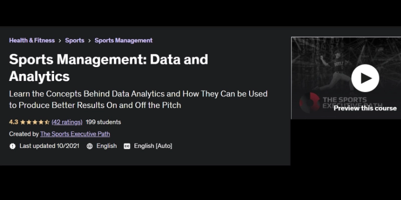 Manajemen Olahraga - Data dan Analisis Udemy
