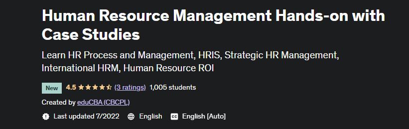 HRM Hands-on dengan Studi Kasus Udemy