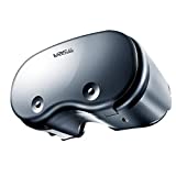 VR 眼镜，2022 年 3D 虚拟现实耳机兼容 iPhone 和 Android 手机，儿童和成人通用虚拟现实护目镜，2K 防蓝光镜片，可调节瞳孔和物距（黑色）