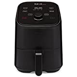 Instant Vortex 4 en 1, 2-QT Mini Air Fryer Horno Combo, de los creadores de Instant Pot con programas de cocción inteligentes personalizables, cesta antiadherente y apta para lavavajillas, aplicación con más de 100 recetas, negro