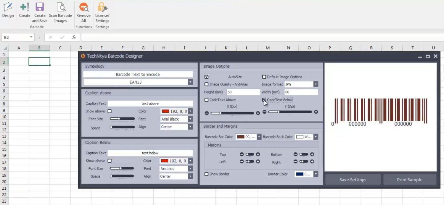 مولد الباركود في Excel Tech Nitya