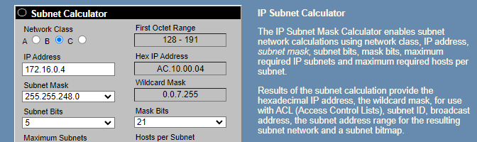 subnet-kalkulator