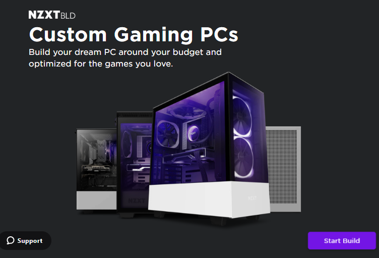 nzxt 커스텀 PC 빌더