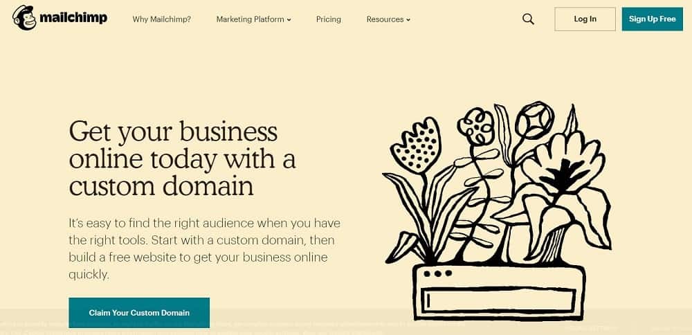 Tangkapan layar Perangkat Lunak Pemasaran Email Mailchimp.