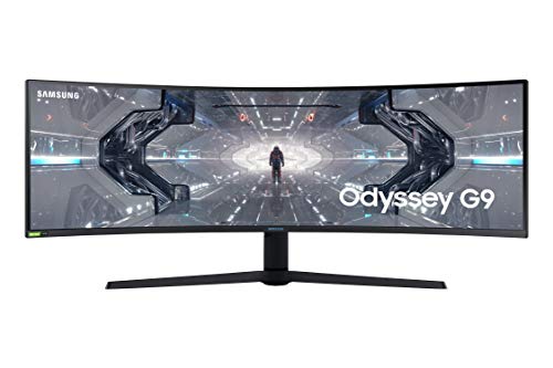 SAMSUNG 49 インチ Odyssey G9 ゲーミング モニター | QHD、240hz、1000R カーブ、QLED、NVIDIA G-SYNC & FreeSync | LC49G95TSSNXZA型式 SAMSUNG 49-inch Odyssey G9 Gaming Monitor | QHD, 240hz, 1000R Curved, QLED, NVIDIA G-SYNC & FreeSync | LC49G95TSSNXZA Model