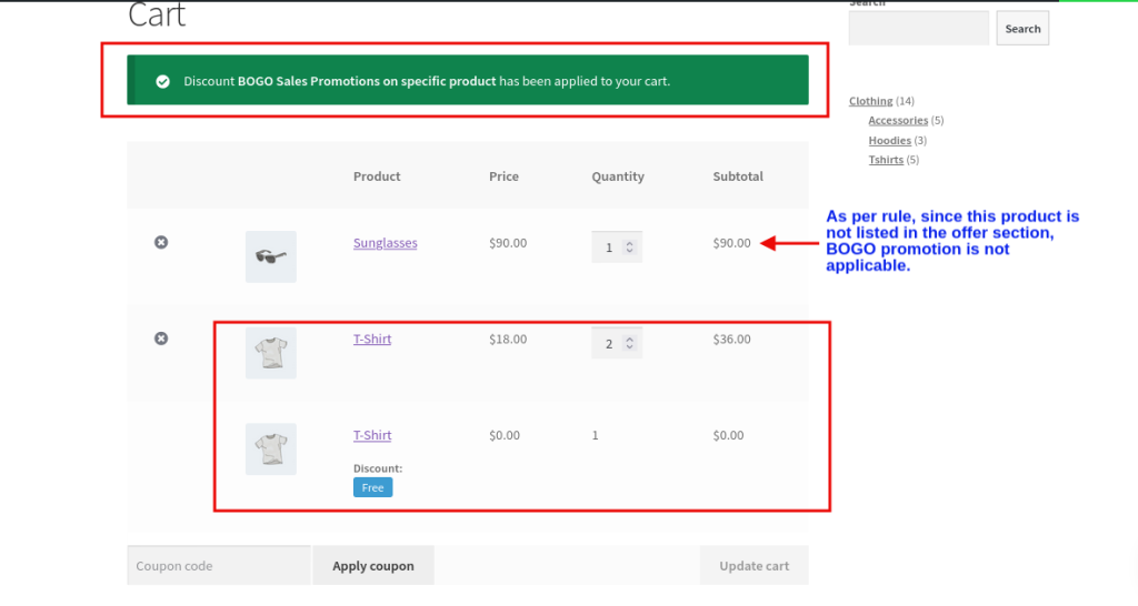 ترويج bogo غير قابل للتطبيق