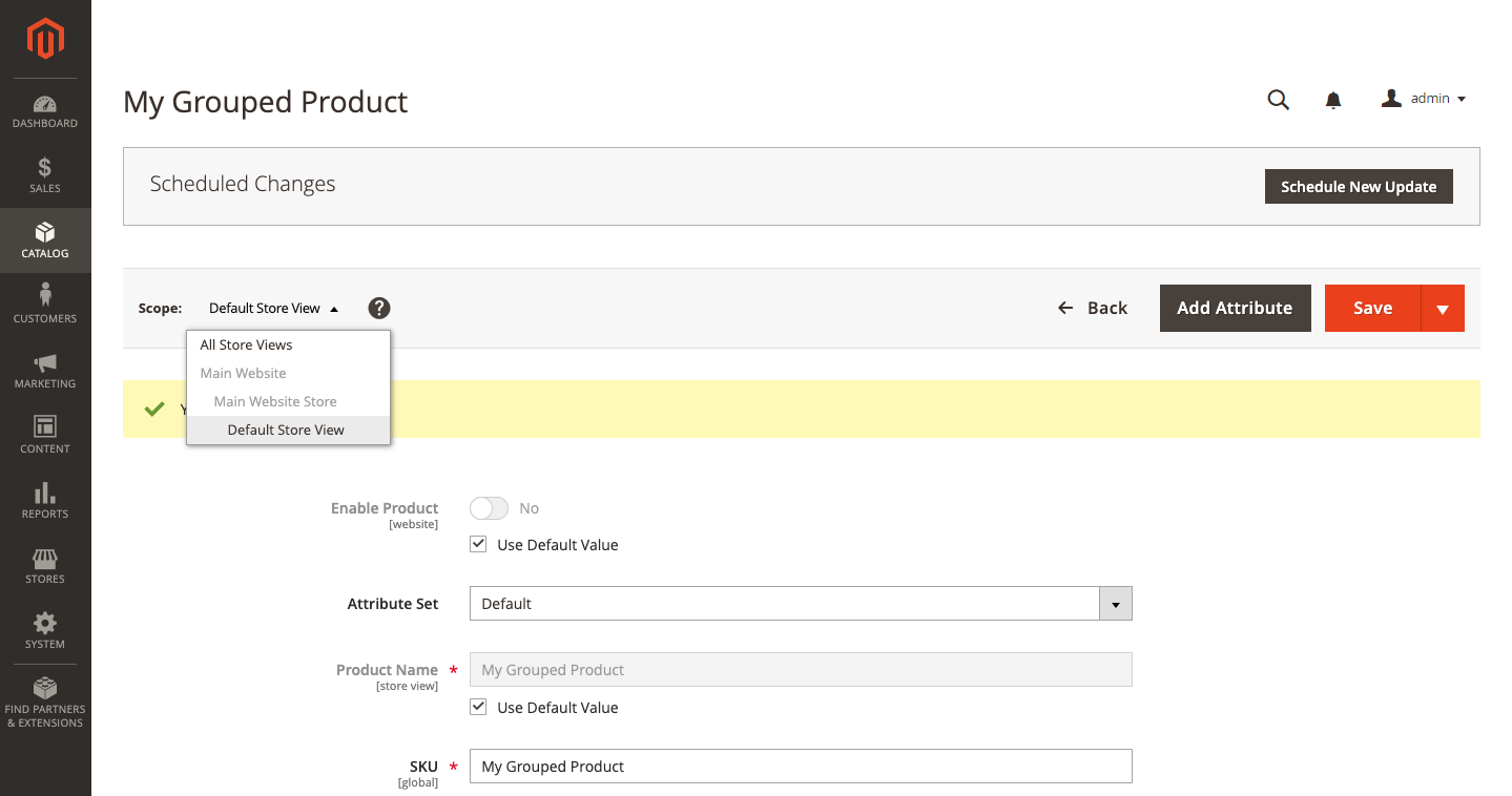 Magento 2 分组产品3