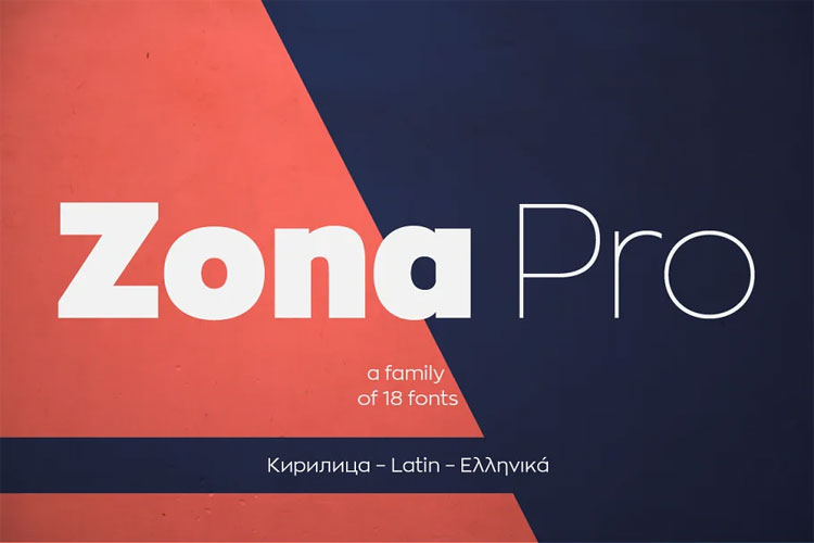 Familia de fonturi Zona Pro