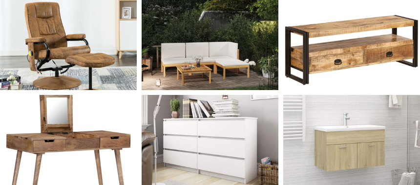 أثاث المنزل من vidaXL USA Home Furnishing Goods from vidaXL USA