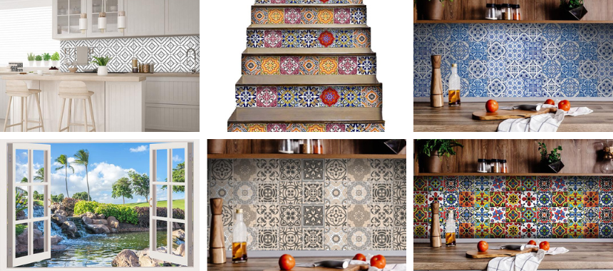 ملصقات الحائط والبلاط من مي ألما Tile & Wall Stickers from Mi Alma