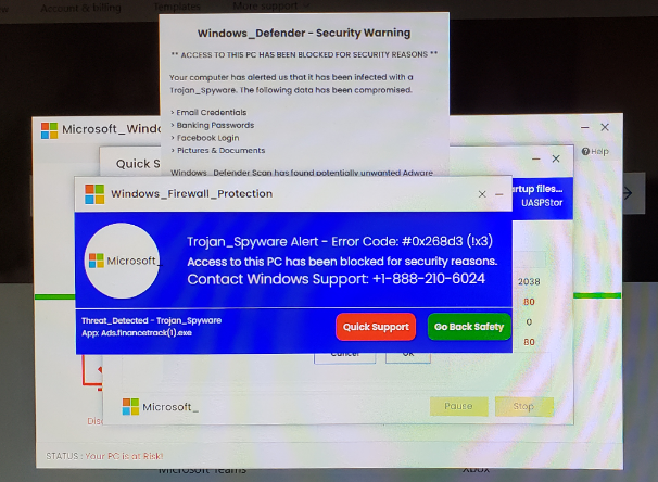 advertencia de seguridad de windows defender