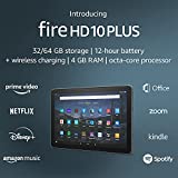 Fire HD 10 Plus タブレット、10.1 インチ、1080p フル HD、32 GB、最新モデル (2021 年リリース)、スレート