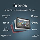 Fire HD 8 タブレット、8 インチ HD ディスプレイ、32 GB、最新モデル (2020 年リリース)、ポータブル エンターテイメント向けに設計、ブラック