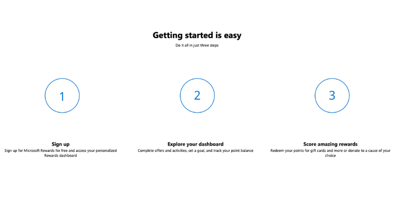 Microsoft Rewards pour commencer