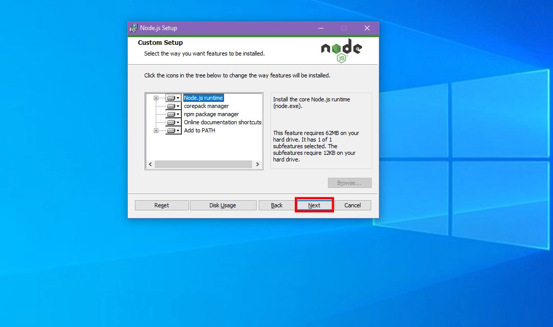 Nodejs installieren