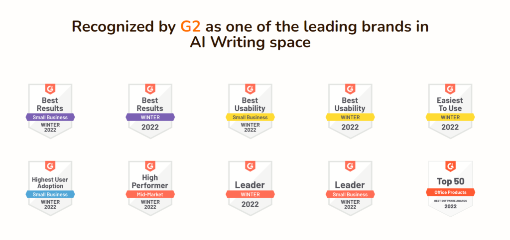 Recenzja Rytr 2022: Najlepsze narzędzie do pisania AI do tworzenia treści 25 best ai writing space recognized by G2