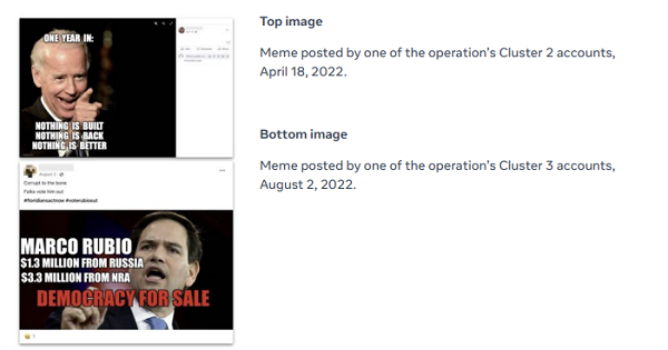 Ejemplo de meme de Meta China