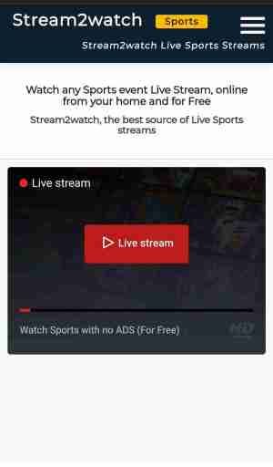 Odwiedź witrynę Stream2Watch, aby uzyskać bezpłatną witrynę do transmisji sportowych