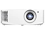 Optoma UHD38 Jasny, prawdziwy projektor do gier 4K UHD | 4000 lumenów | Czas reakcji 4,2 ms w rozdzielczości 1080p z ulepszonym trybem gier | Najmniejsze opóźnienie wejścia w projektorze 4K | Częstotliwość odświeżania 240 Hz | HDR10 i HLG