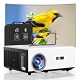 Projektor 4K z WiFi i Bluetooth, projektor 15000L/600Ansi 1080P, obsługa projektora zewnętrznego 500 'wyświetlacz, korekcja trapezu 4P/4D, zoom 50%, PPT, Dolby, projektor TV Stick kompatybilny z 4K, iOS, Android, Win