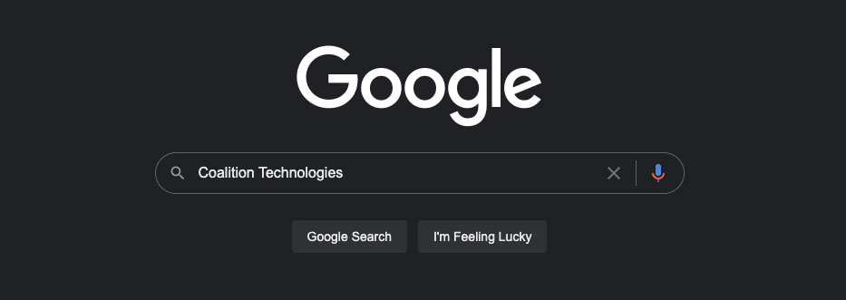 Búsqueda de Google para Coalition Technologies