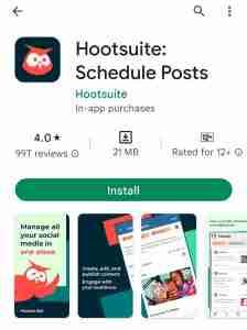 ติดตั้งแอปพลิเคชั่น Hootsuite เพื่อกำหนดเวลาวงล้อ Facebook และ Instagram