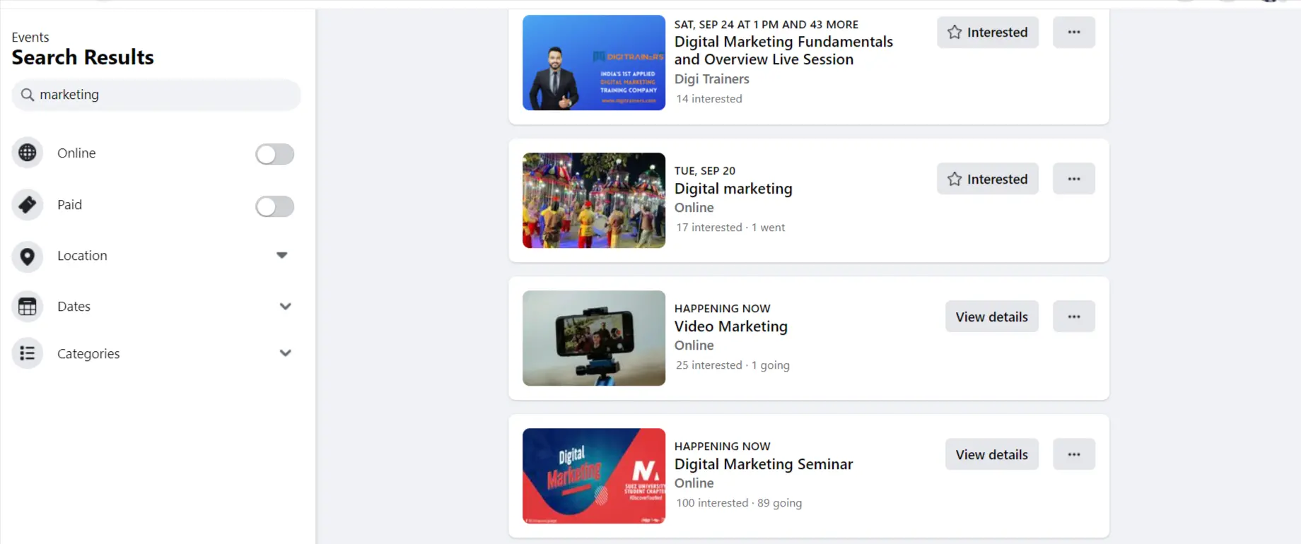 Panoramica del gestore eventi di facebook facebook events manager overview