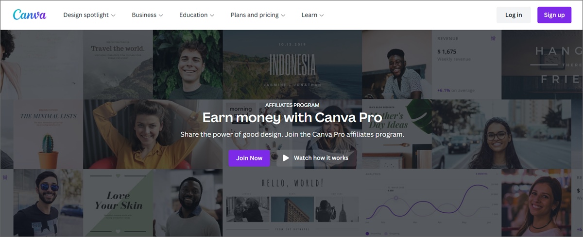 ganhar dinheiro como afiliado do canva