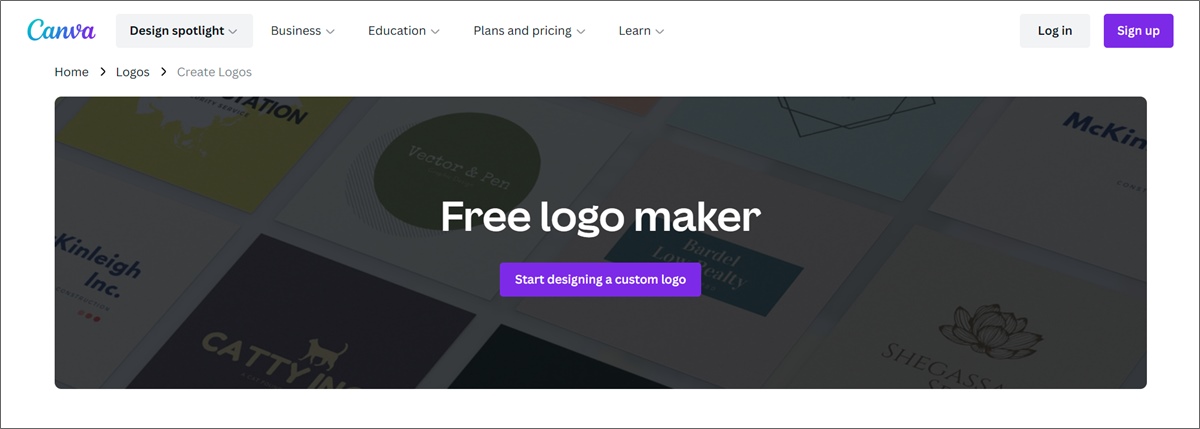 fazer logos com o canva