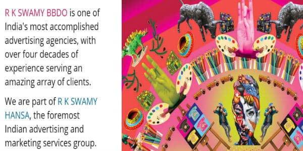 Rkswamybbdo.com- インドで人気の広告サービス会社 Rkswamybbdo-A Popular Company for advertising services-600x300