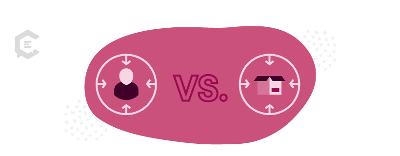 Konten yang berpusat pada pelanggan vs. yang berpusat pada produk