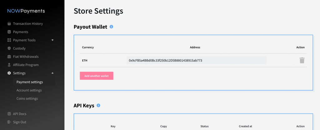 افتح إعدادات الدفع