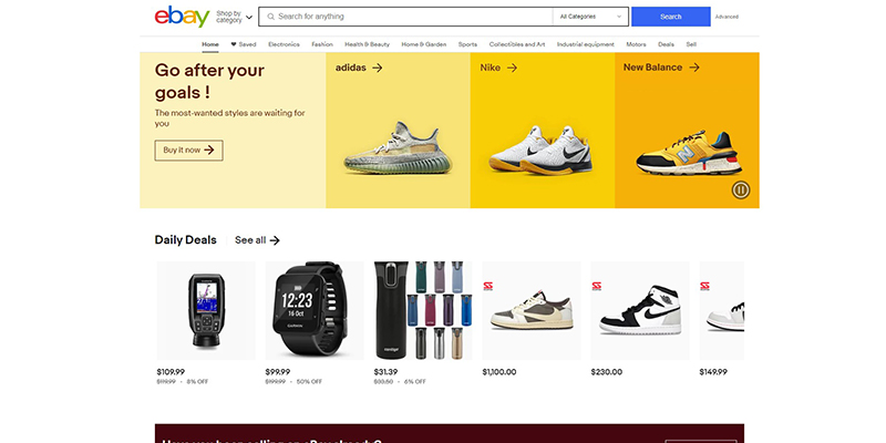 eBay-Startseite