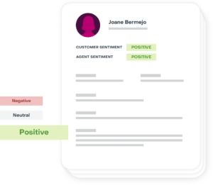 анализ настроений автоматически интерпретирует текст и произнесенные слова из ваших звонков, электронных писем и чатов, чтобы определить, вызывают ли ваши потенциальные клиенты интерес или нет.