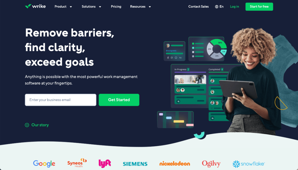 logiciel de gestion de projet wrike