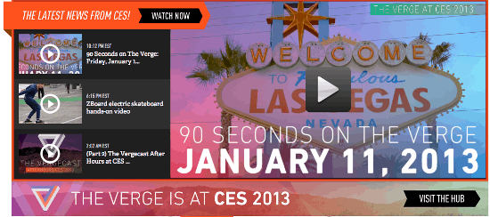 Cobertura de The Verge CES