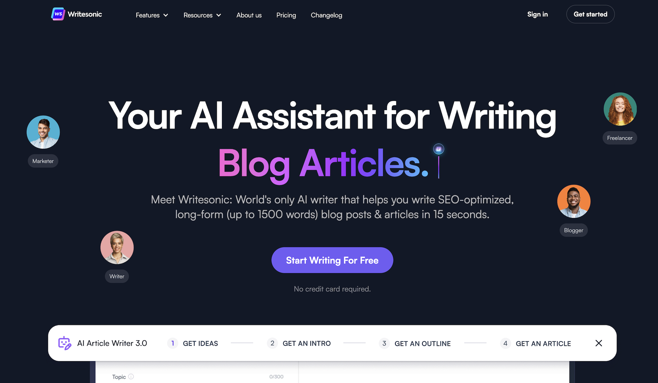 Rytr alternatifi - Writesonic