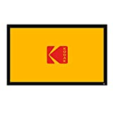 จอโปรเจคเตอร์ KODAK | จอฉายภาพโฮมโปรเจ็กเตอร์แบบกรอบคงที่ขนาด 100” พร้อมกรอบกำมะหยี่สีดำ ชุดอุปกรณ์ติดผนัง PVC และติดผนัง | มุมมองภาพ 160°, 16:9, 1.1, Full HD 4K 8K และ Active 3D พร้อมสำหรับภาพยนตร์และเกม