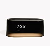 นาฬิกาปลุก Loftie - นาฬิกาอัจฉริยะ Bluetooth พร้อมลำโพงสำหรับการปลุกแบบกำหนดเอง เนื้อหาเกี่ยวกับสุขภาพ เสียงสีขาว และเสียงธรรมชาติ - นาฬิกาปลุกอัจฉริยะพร้อมไฟกลางคืนที่ปรับได้ในตัว - (สีดำด้านบน)
