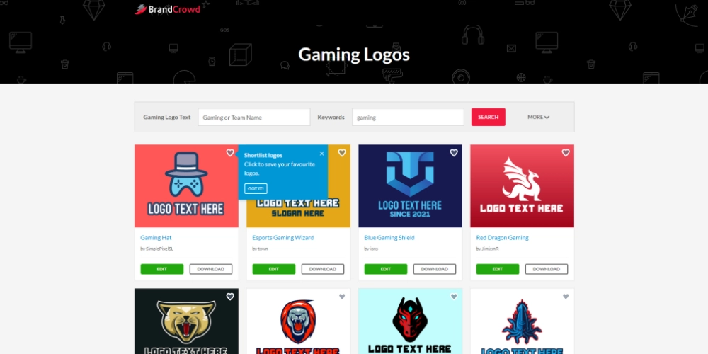 Brand Crowd Gaming-Logos