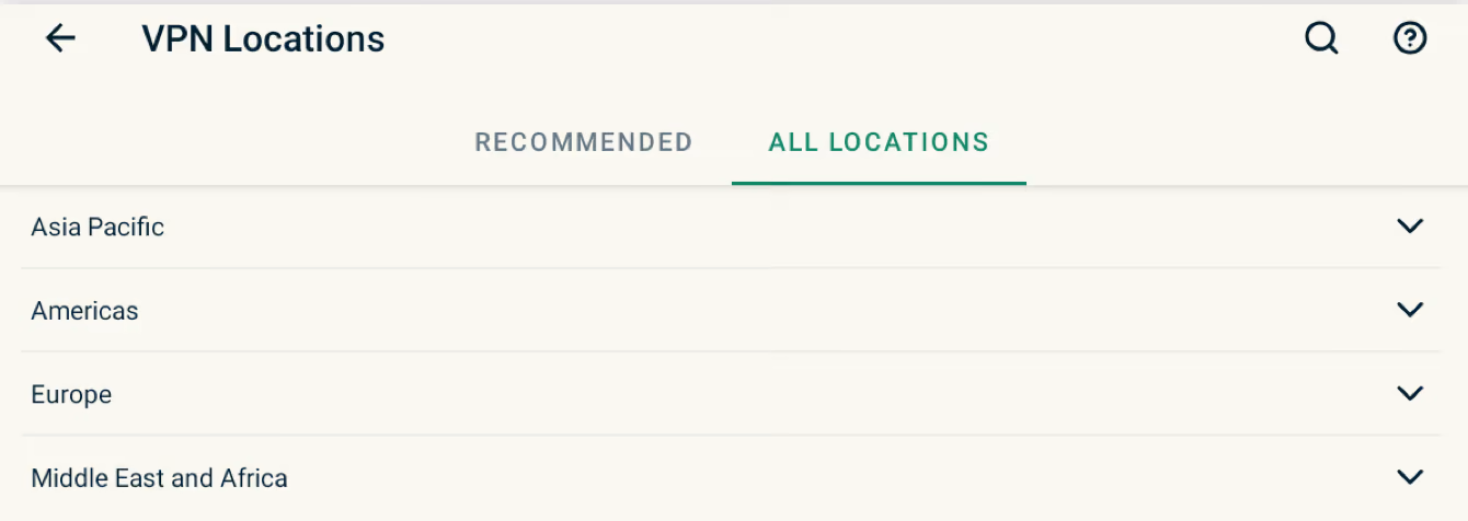 todas las localizaciones