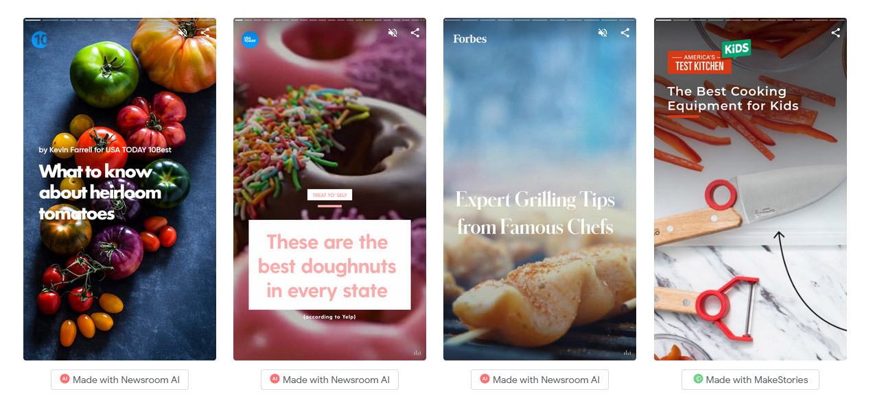 Google Stories-Beispiele